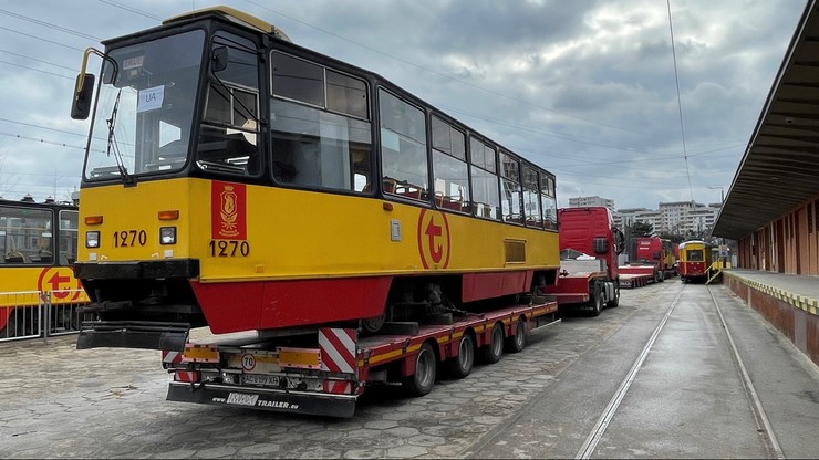 Ukraina: Tramwaje z Warszawy będą jeździć w mieście Konotop. Dotarły na miejsce 24 lutego
