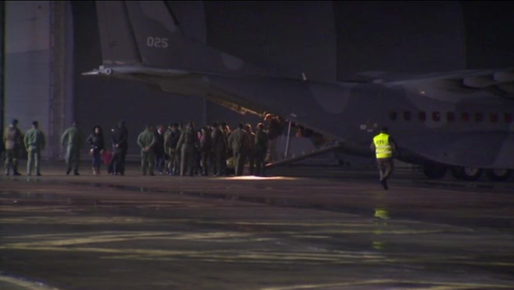 Polacy ewakuowani ze wschodniej Ukrainy wylądowali na wojskowym lotnisku w Królewie Malborskim