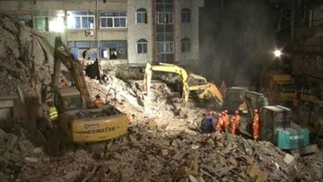 Chiny: zawaliły się budynki mieszkalne. Są ofiary śmiertelne
