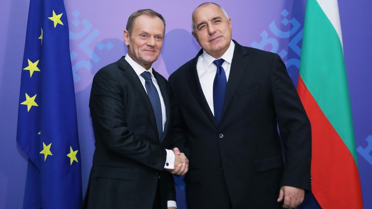 Przekazanie Bułgarii półrocznego przewodnictwa w UE. Tusk całe przemówienie wygłosił po bułgarsku