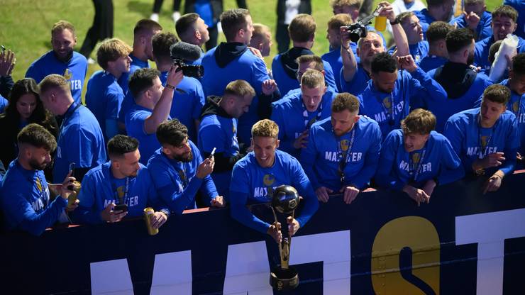 Kibice Lecha Poznań świętowali zdobycie mistrzostwa Polski