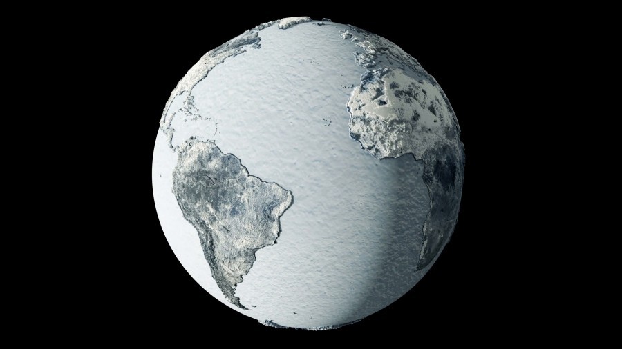 Tak wyglądałaby dzisiejsza Ziemia-Śnieżka. Fot. Pixabay.