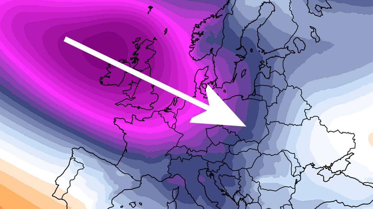 Układ niżowy sprowadzi ciepłe powietrze. Fot. climatereanalyzer.org