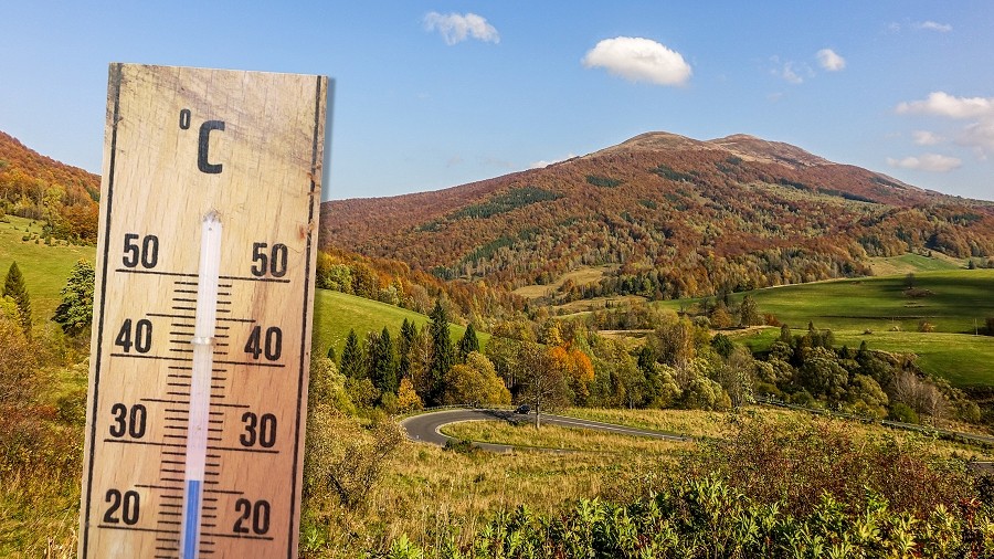 Bieszczady wśród najcieplejszych