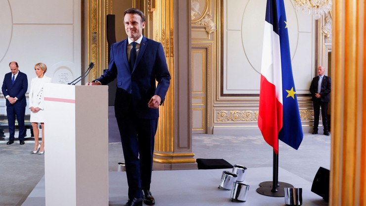 Francja. Prezydent Emmanuel Macron zaprzysiężony na drugą kadencję