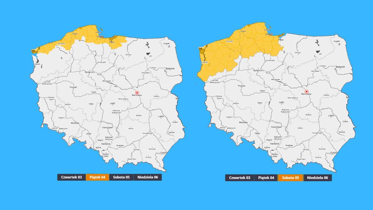 Z zachodu do Polski zmierzają atmosferyczne fronty przynoszące deszcz, wiatr i burze