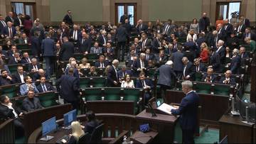 Awantura w Sejmie przed wyborem marszałka. Część posłów wyszła z sali