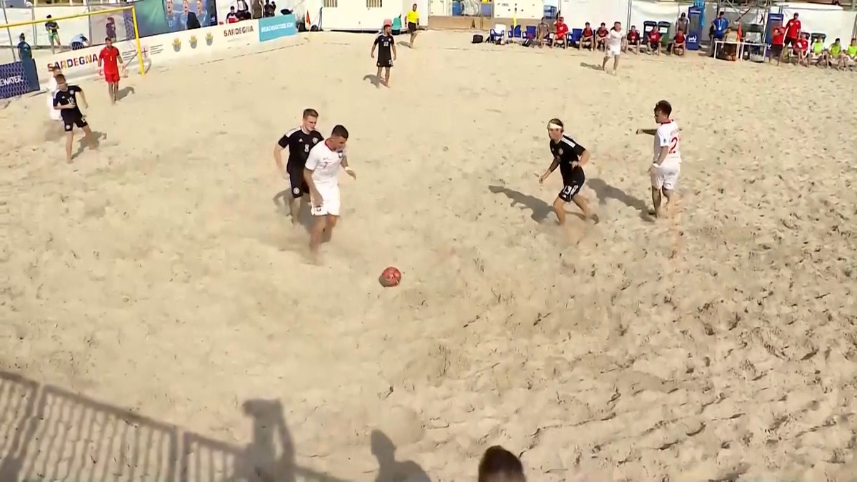 Europejska Liga Beach Soccera: Polska - Niemcy 3:4. Skrót meczu