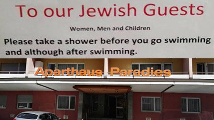 "Żydowscy goście proszeni są o wzięcie prysznica." Szwajcarski hotel przeprasza