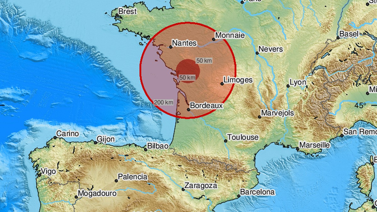 Tremblement de terre en France.  Diverses informations sur votre force