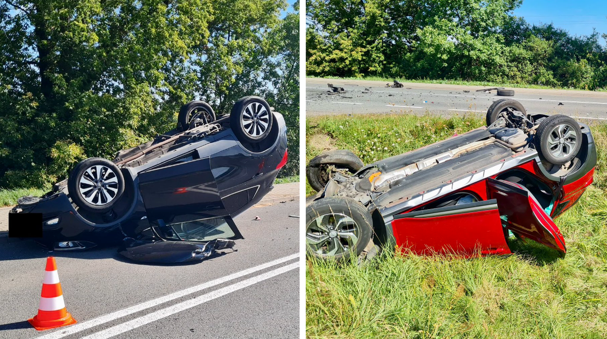 Wypadek w Ułęży. Trzy osoby trafiły do szpitala