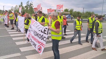 Ogólnopolski protest przeciw CPK. Demonstrujący blokowali drogi