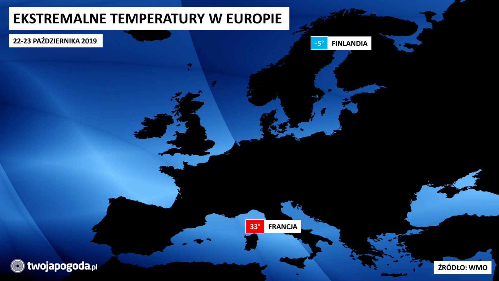 Kontrasty termiczne w Europie
