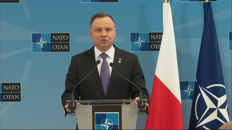 Prezydent Andrzej Duda po szczycie NATO: zawieszenie broni to za mało