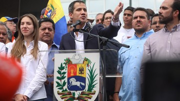 Tymczasowy prezydent Wenezueli Juan Guaido wrócił do kraju