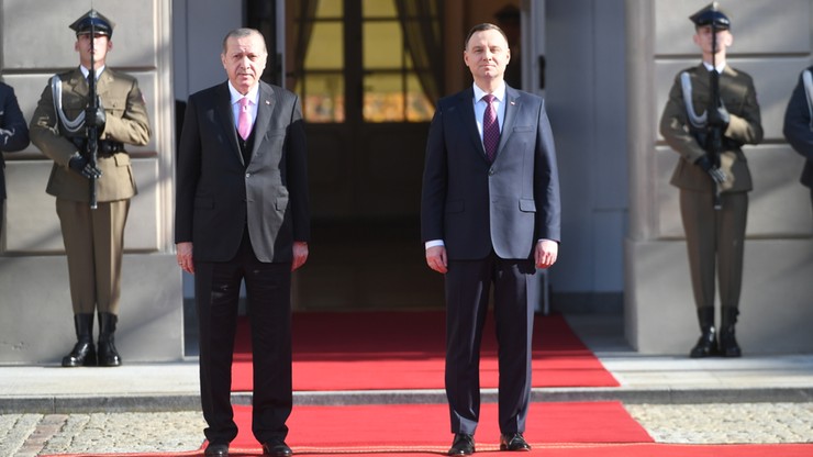 Prezydent Turcji w Polsce. Spotkał się z prezydentem Dudą