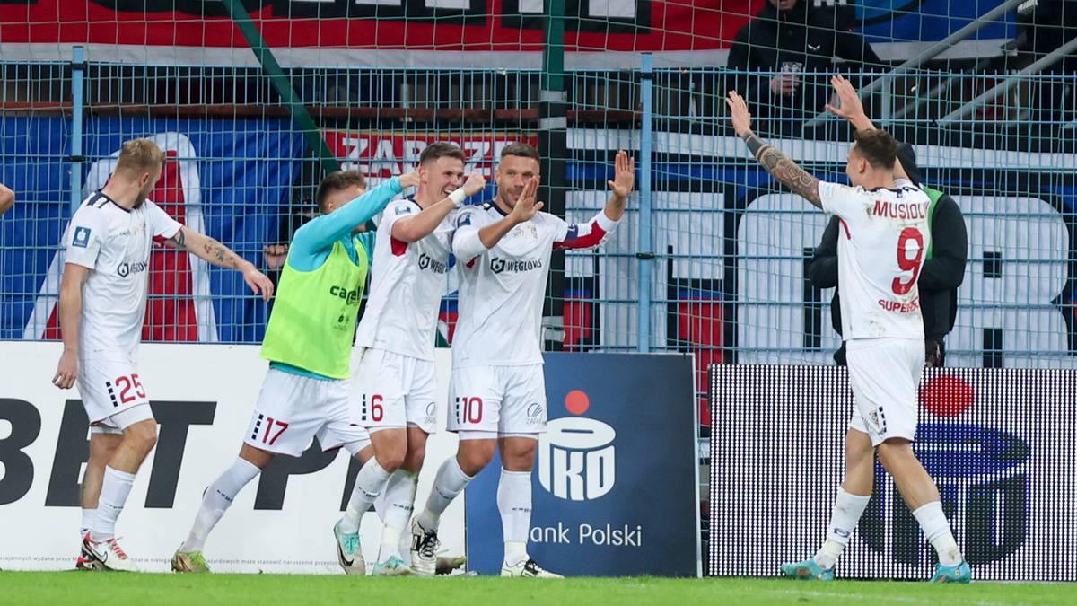 Kapitalny gol Lukasa Podolskiego! Wyjazdowa wygrana Górnika Zabrze