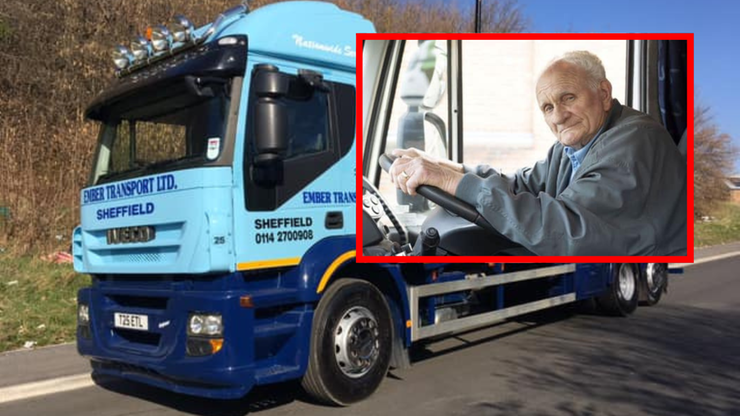 Wielka Brytania: Najstarszy w kraju kierowca ciężarówki nadal pracuje. Ma 90 lat