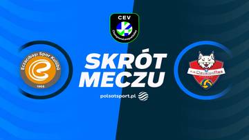 Grafika zapowiadająca skr&oacute;t meczu siatk&oacute;wki Eczacibasi Dynavit Stambuł - DevelopRes Rzesz&oacute;w.
