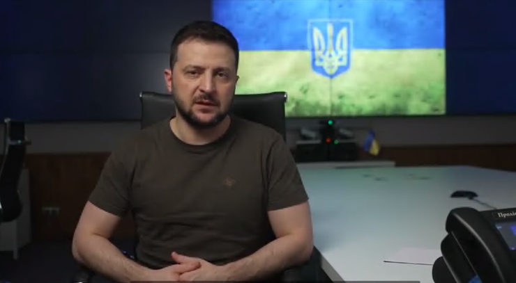 Wojna w Ukrainie. Wołodymyr Zełenski: Rosja chce całkowicie zablokować naszą gospodarkę