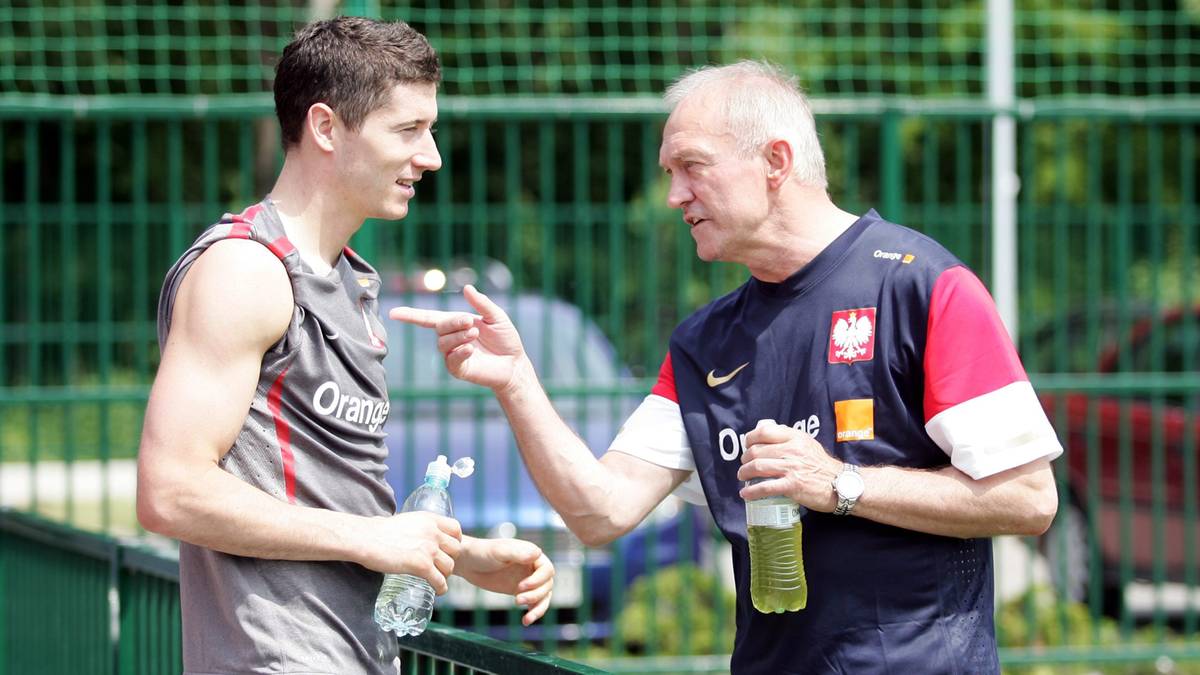 Robert Lewandowski pożegnał Franciszka Smudę