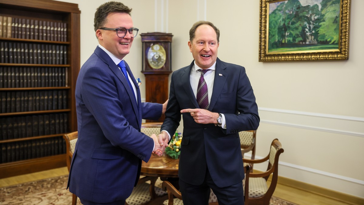 Spotkanie marszałka Sejmu z ambasadorem USA. Szymon Hołownia zdradził pewien sekret