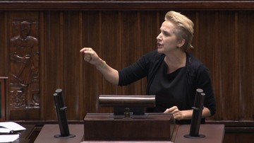 Trzy razy powtórzyła z mównicy, że "Kaczyński jest tchórzem". Będzie kara dla Scheuring-Wielgus