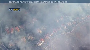 USA. Potężny pożar w Kalifornii. Żywioł pochłonął dziesiątki domostw