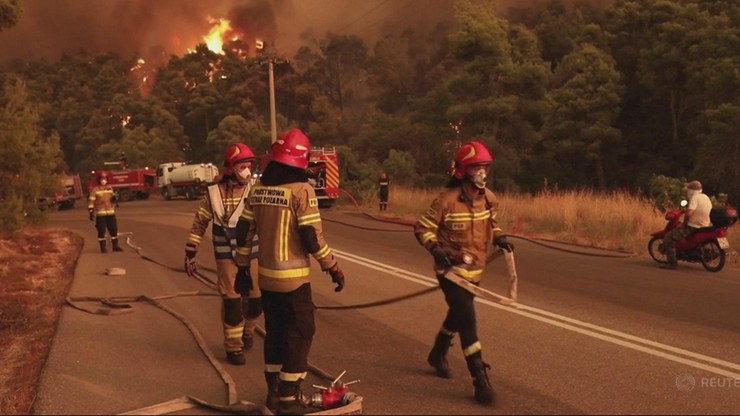 Grecja. Polscy strażacy uratowali miasto przed pożarem