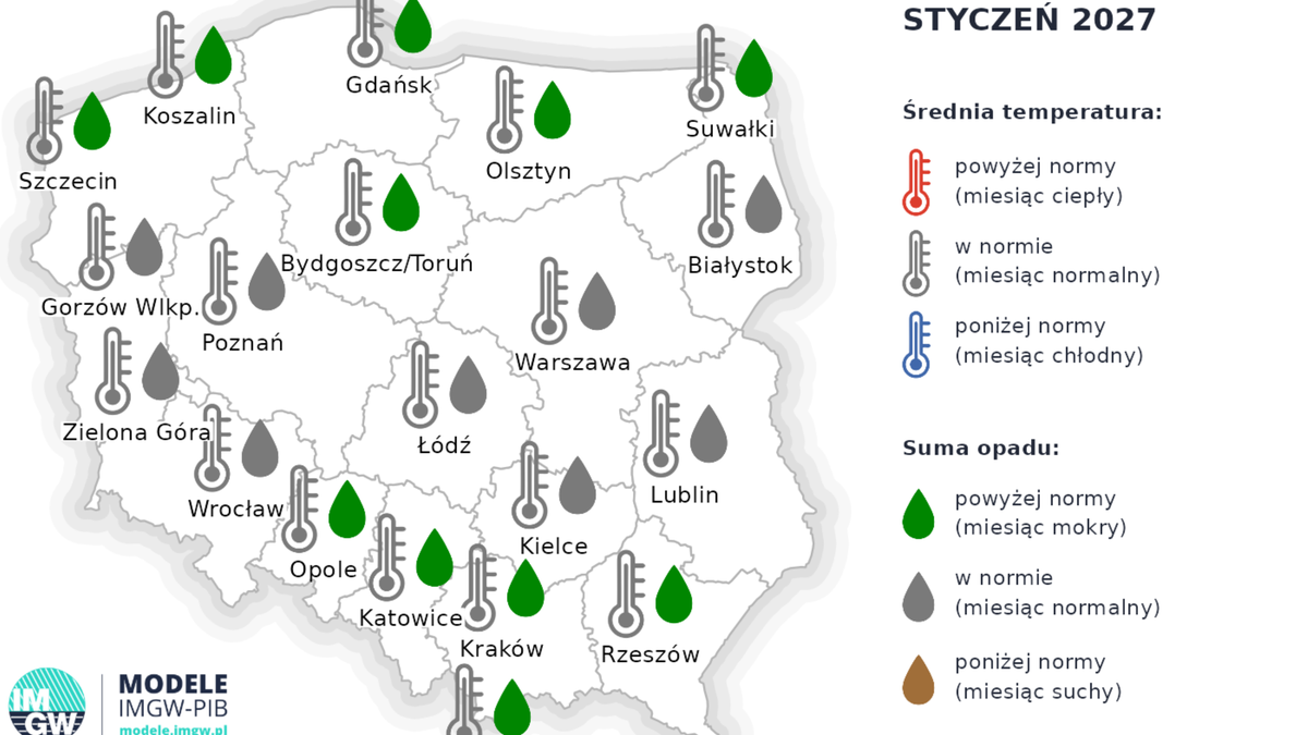 Styczeń przyniesie typowo zimową pogodę, a na północy i południu może spaść więcej śniegu - prognozuje IMGW