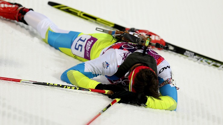 Biathlonistka Gregorin zdyskwalifikowana
