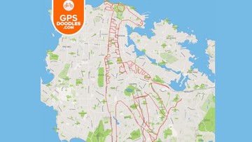 Kanadyjczyk rysuje niezwykle skomplikowane wzory przy użyciu roweru i aplikacji GPS