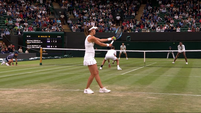 Wimbledon: Rosolska/Venus - Williams/Murray. Polka odpadła z miksta