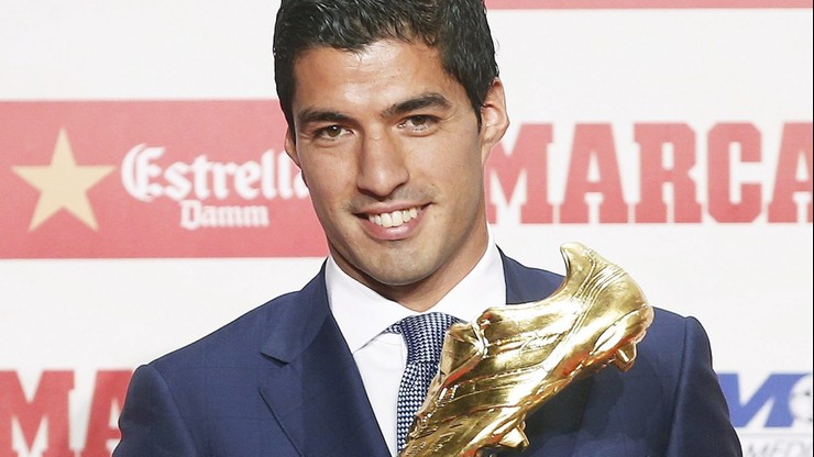 Luis Suarez ze Złotym Butem