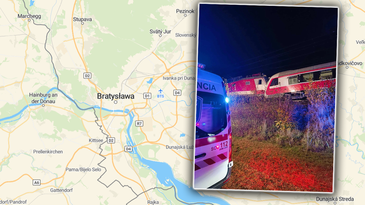 Zderzenie pociągów pasażerskich na Słowacji. Wypadek nieopodal Bratysławy
