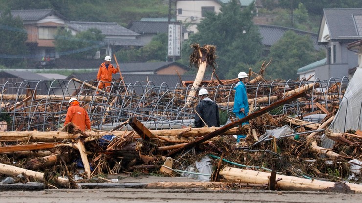 Rośnie bilans ofiar śmiertelnych powodzi w Japonii