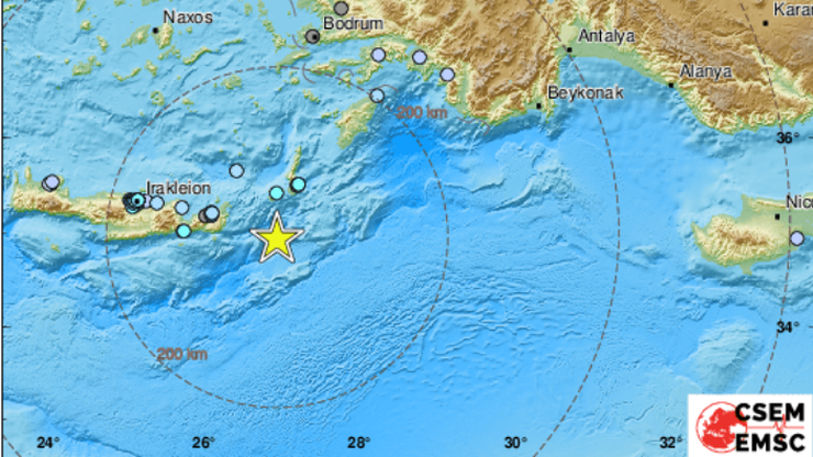 Grecja. Trzęsienie ziemi u wybrzeży Krety i okolicznych wysp