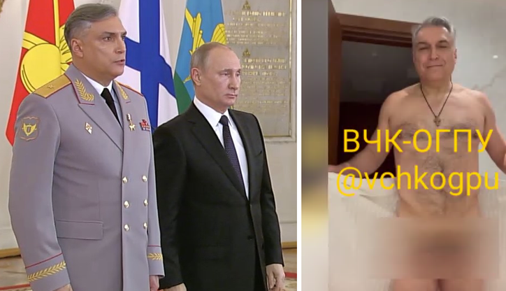 Rosja: Generał Ołeksandr Matownikow w erotycznym tańcu. Wypłynęło nagranie