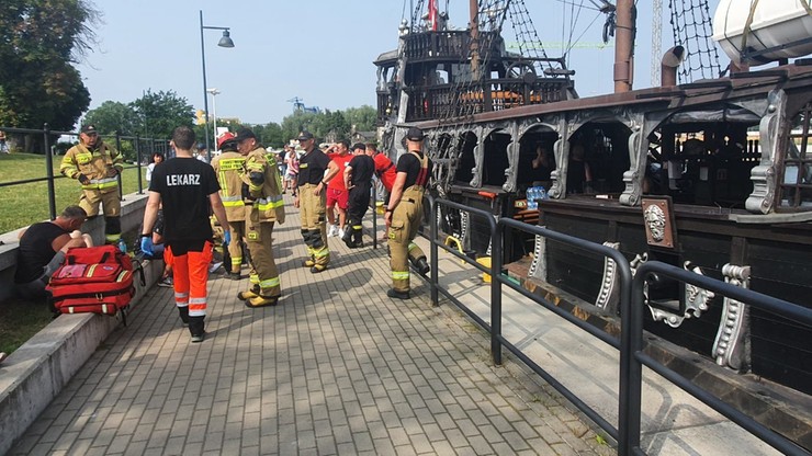 Gdańsk: zderzenie statków na Motławie. Pięć osób w szpitalu