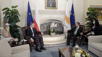 Para prezydencka z wizytą na Cyprze. "Instrumentalizacja migracji jest nieakceptowalna"