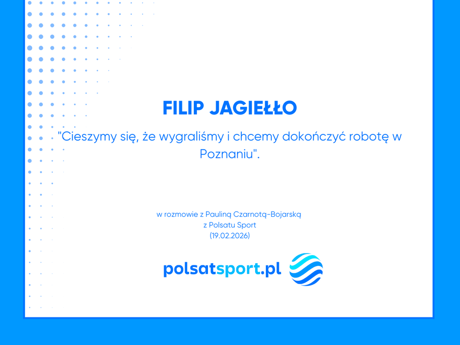 Filip Jagiełło cieszy się z wygranej Lecha Poznań przed rewanżem