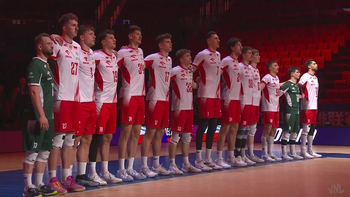 Reprezentacja Polski siatkarzy przed meczem Ligi Narodów