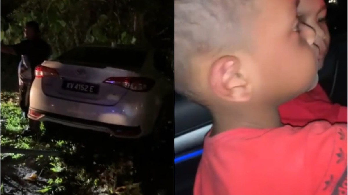 Malezja: Sześciolatek prowadził auto. Pasażerem był trzylatek. Rozbili się na latarni