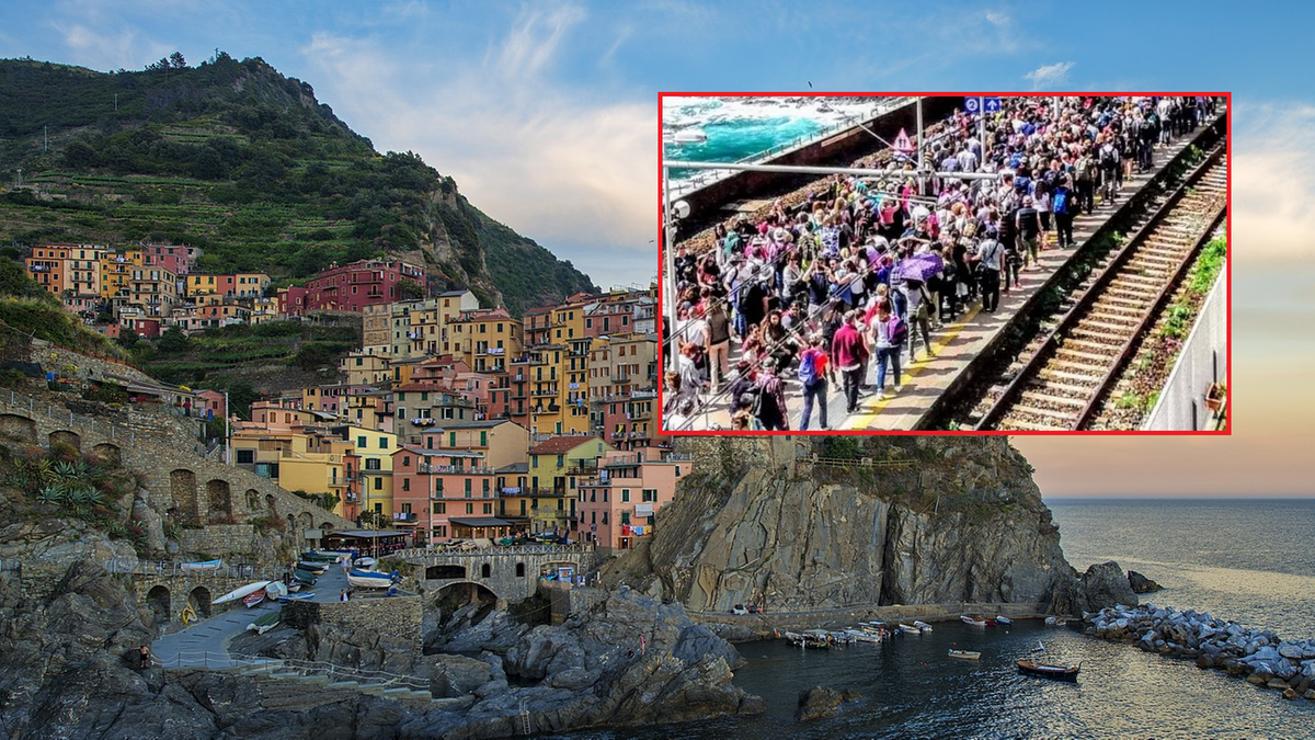 Włochy: Masowy napływ turystów do Cinque Terre. "Sytuacja jest krytyczna"