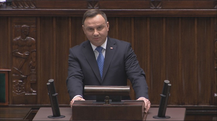 Prezydent w Sejmie: jeżeli ktoś nie ma poglądów, to nie powinien tutaj zasiadać
