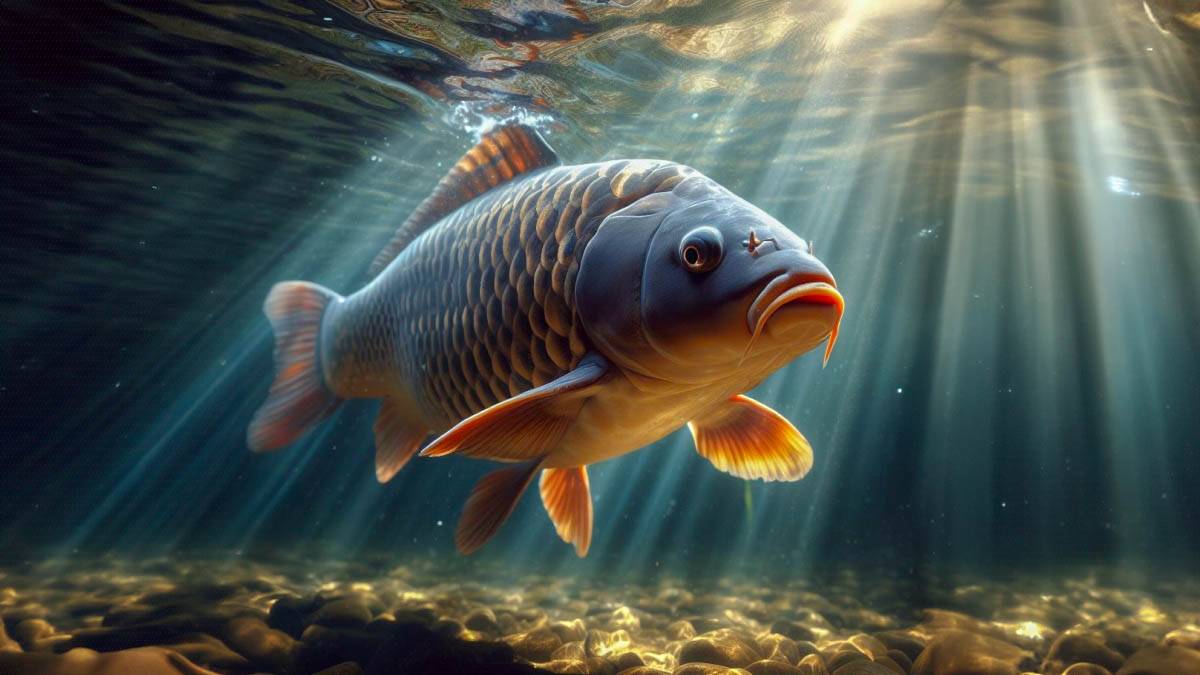 Złowiono rekordowego karpia. Fot. Pixabay.