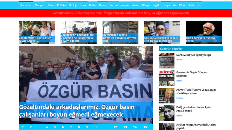 Turecka policja zatrzymała 24 pracowników prokurdyjskiej gazety