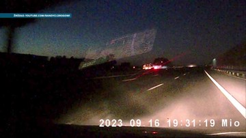 Wideo z wypadku na A1