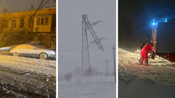 Brak prądu i zablokowane drogi. Potężny atak zimy w Ukrainie