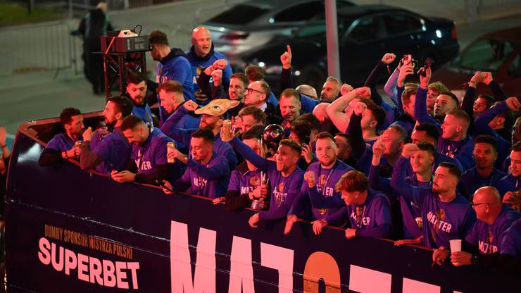 Kibice Lecha Poznań świętowali zdobycie mistrzostwa Polski